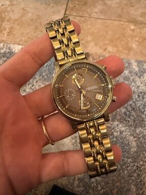 Fossil ES3494 Boyfriend Gold-tone Women's Watch